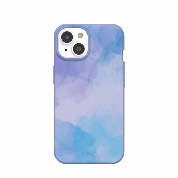 Lavender Blue Reflections iPhone 14 Case
