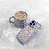 Clear Butterfly Effect iPhone XR Case With Lavender Ridge