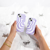 Lavender Flutter Left iPhone 6/6s/7/8/SE Case