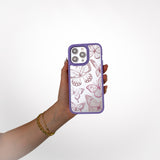 Clear Butterfly Effect iPhone 14 Plus Case With Lavender Ridge