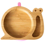 Bamboo tableware suction and section plate - Snail