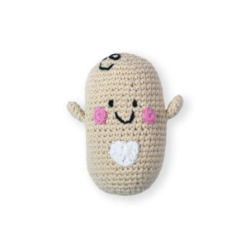 the wee bean fair-trade rattle doll in the wee bean baby bean
