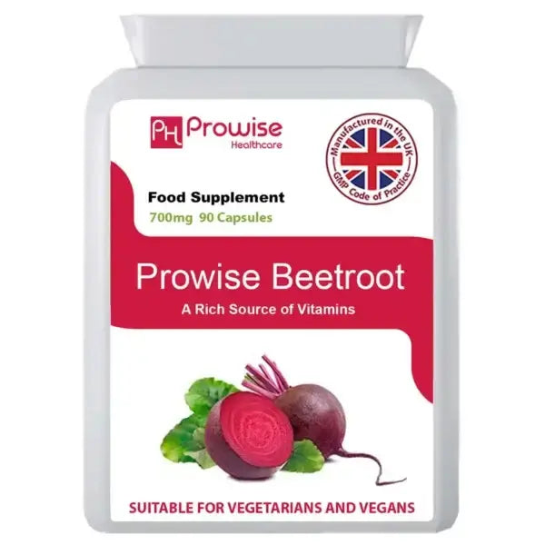 Beetroot 700mg 90 Capsules  | Suitable For Vegetarians & Vegans | Made In UK
