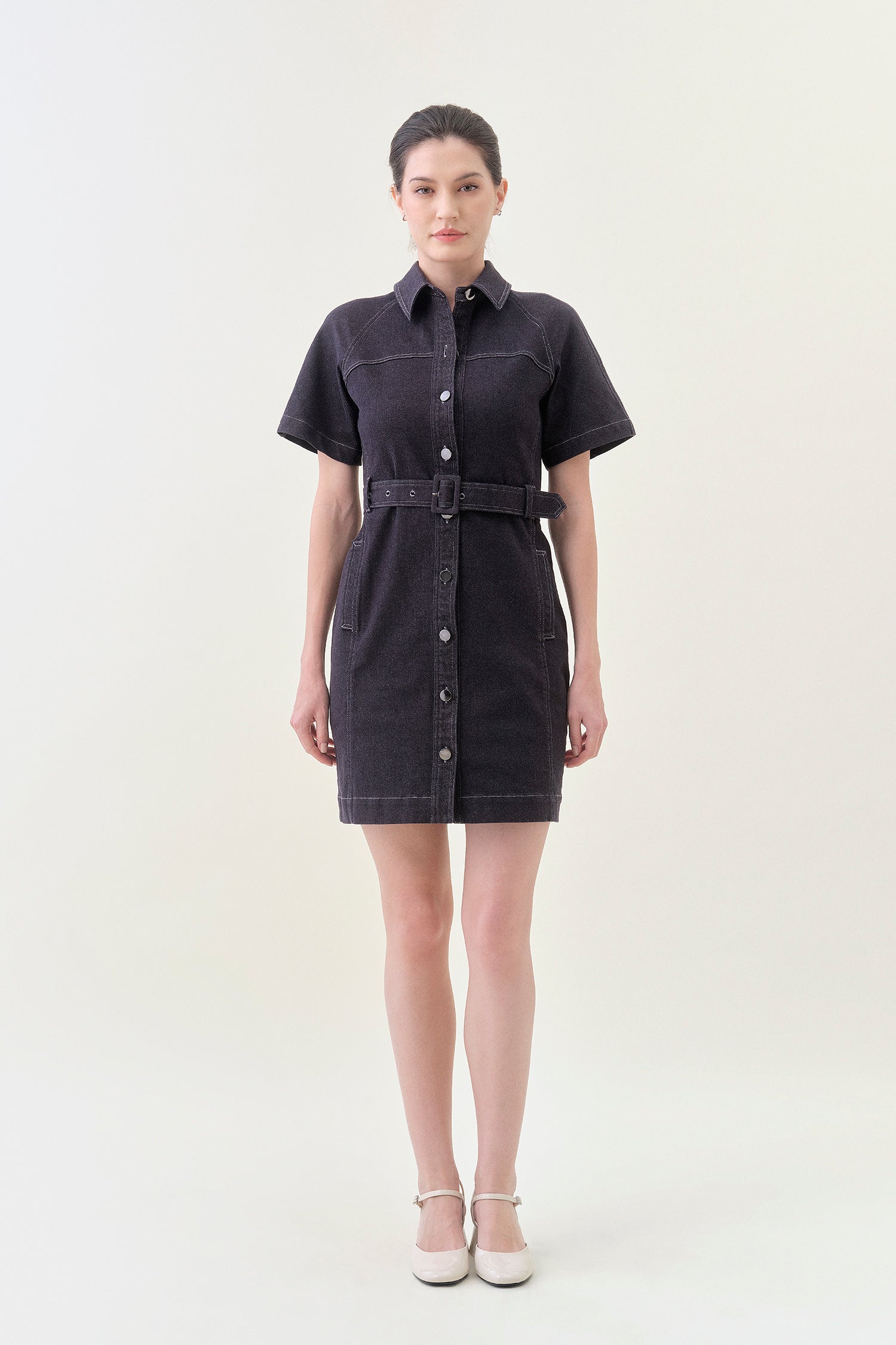 Belted Denim Dress - Better Indigo