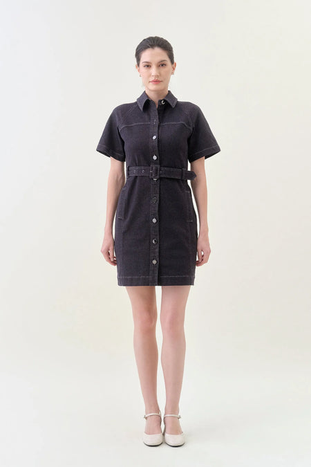 Belted Denim Dress - Better Indigo