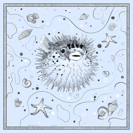 FUGU FISH silk scarf