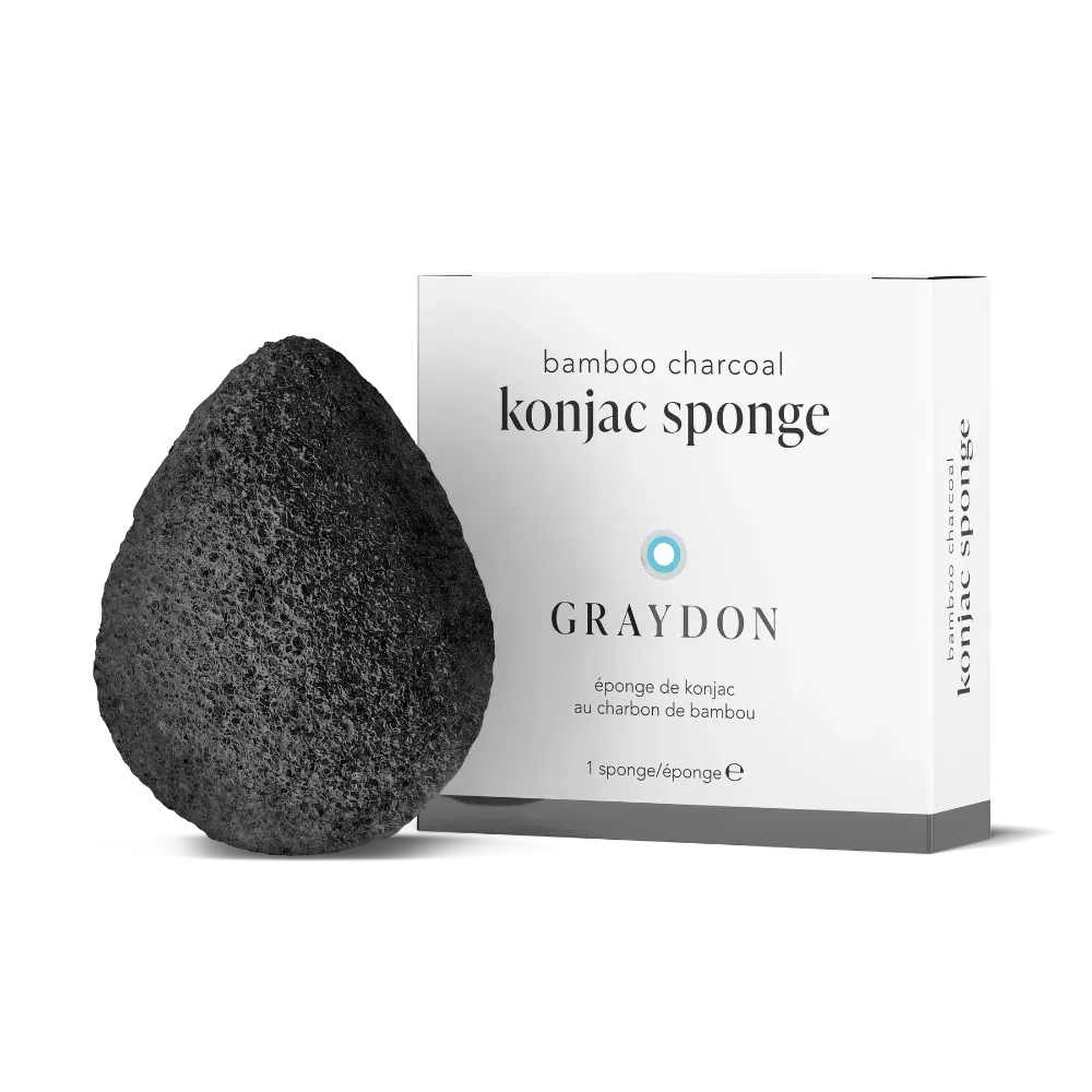 Bamboo Charcoal sponge with it's box 