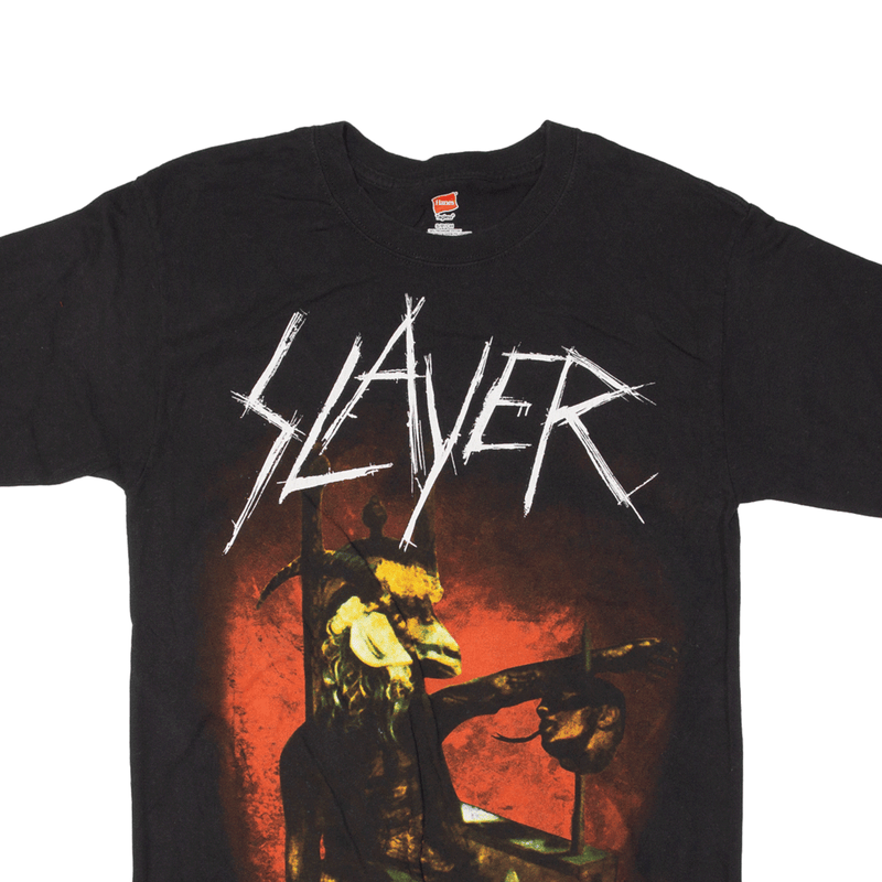 HANES Slayer Reign In Blood 2016 Band T-Shirt Black Short Sleeve Mens S