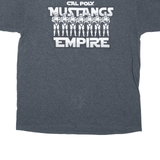 CHAMPION Calpoly Mustangs Empire Star Wars USA T-Shirt Grey Short Sleeve Mens L