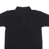 0S-TRACHTEN Mens Polo Shirt Black Short Sleeve S