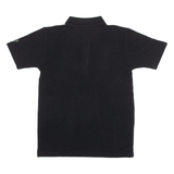 0S-TRACHTEN Mens Polo Shirt Black Short Sleeve S