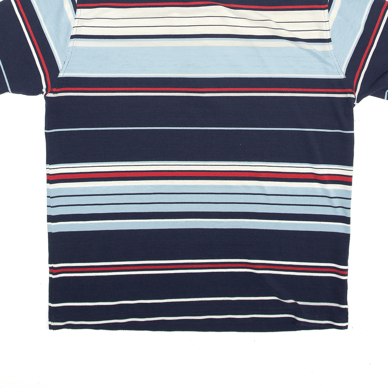 FILA Polo Shirt Blue Striped Short Sleeve Mens S