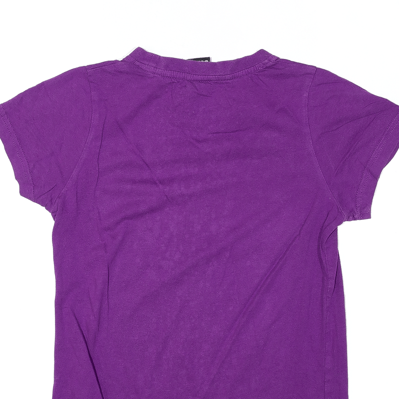 BENCH Back To The Roots T-Shirt Purple Short Sleeve Girls S