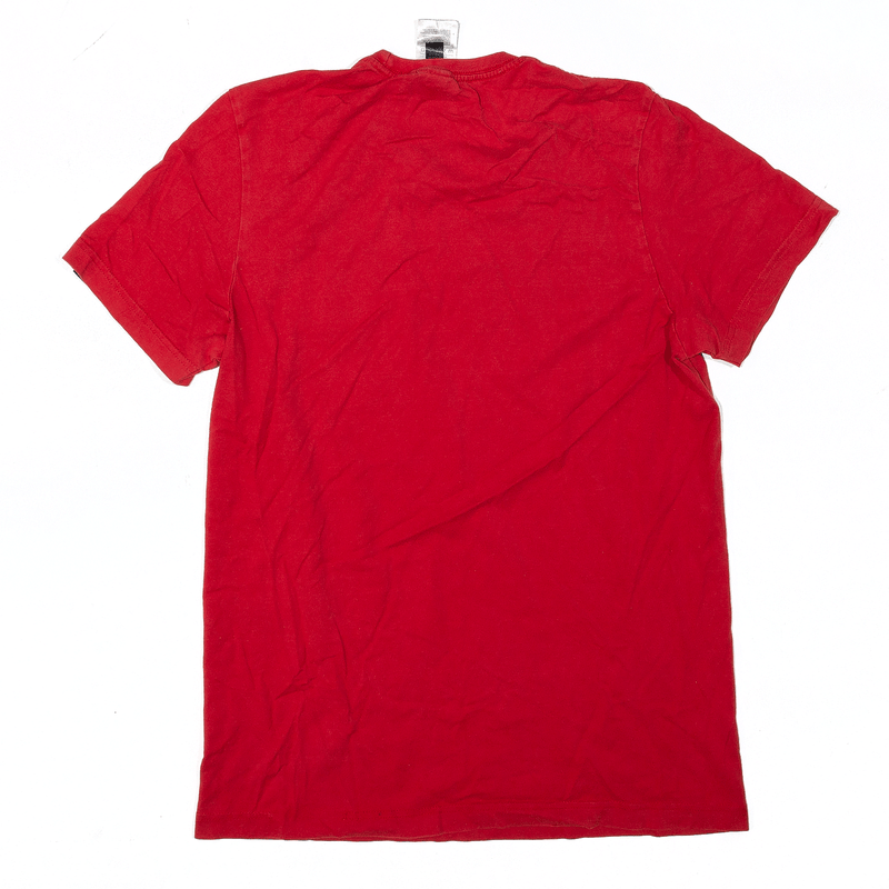 ADIDAS T-Shirt Red Short Sleeve Mens S