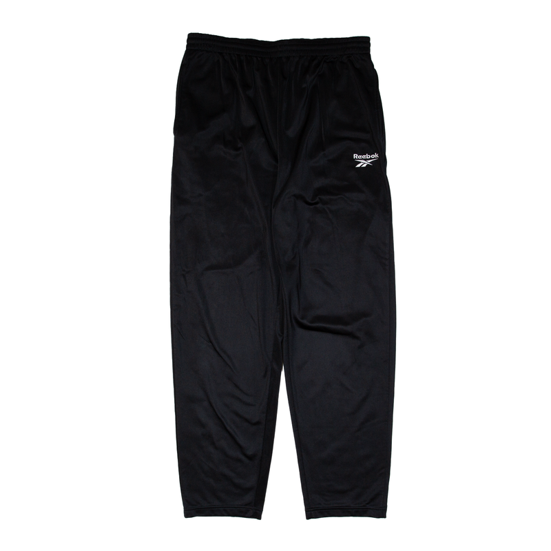 REEBOK Sports Sweatpants Black Regular Straight Mens L W34 L33