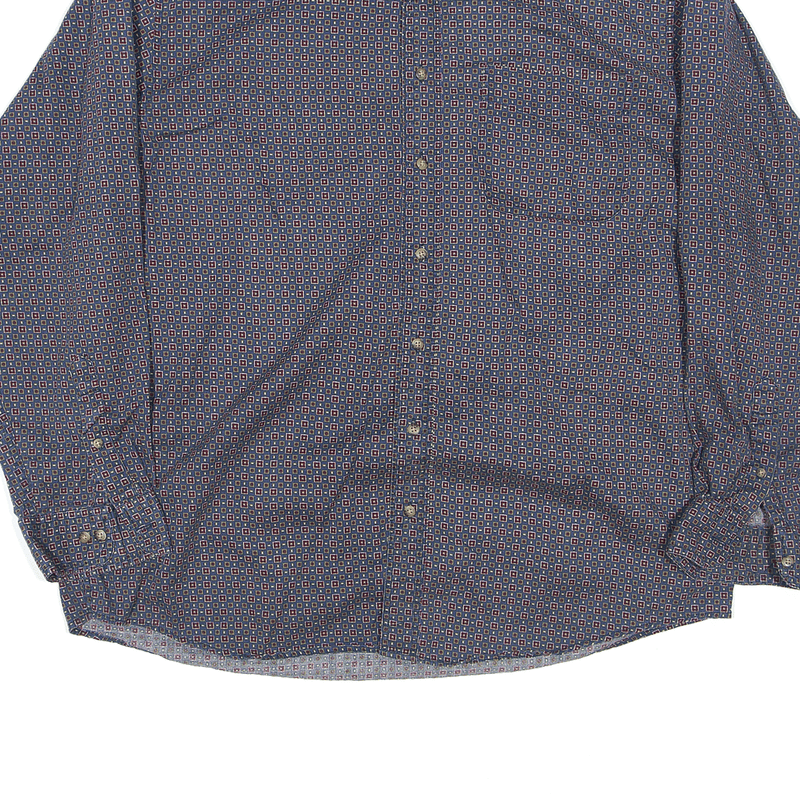 Vintage CATALINA Shirt Blue 90s Crazy Pattern Long Sleeve Mens XL