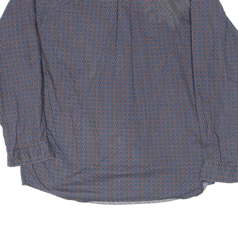 Vintage CATALINA Shirt Blue 90s Crazy Pattern Long Sleeve Mens XL