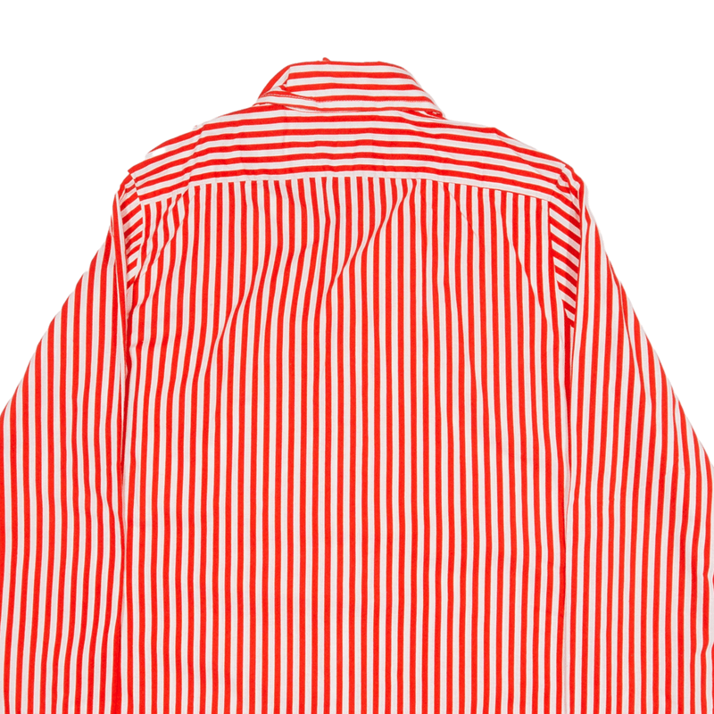 Ronald Sasoon Shirt Red Striped Long Sleeve Mens M