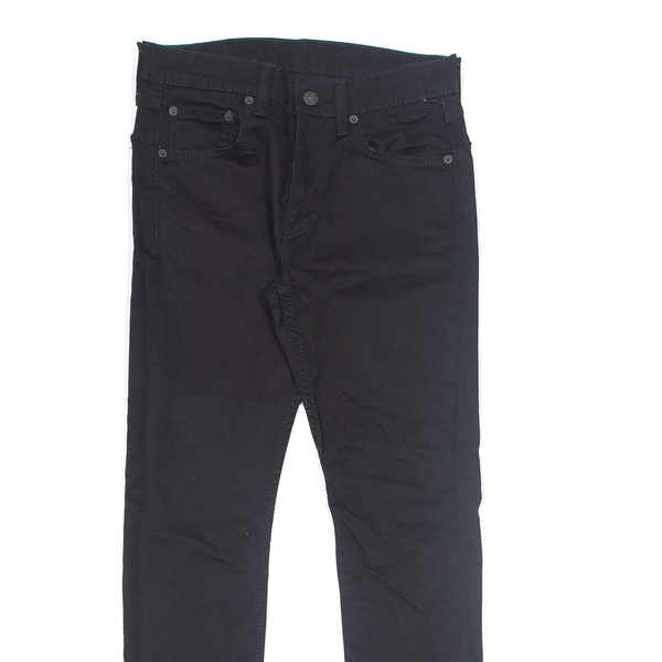 LEVI'S 519 Jeans Black Denim Slim Skinny Womens W30 L30