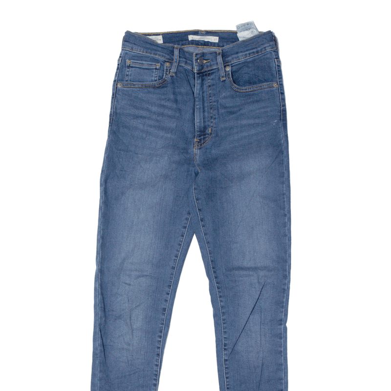 LEVI'S Mile High BIG E Jeans Blue Denim Slim Skinny Stone Wash Womens W27 L30