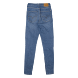 LEVI'S Mile High BIG E Jeans Blue Denim Slim Skinny Stone Wash Womens W27 L30