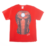 MARVEL Iron Man T-Shirt Red Short Sleeve Mens M