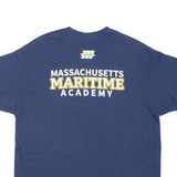 Massachusetts Maritime Dad USA T-Shirt Blue Short Sleeve Mens M
