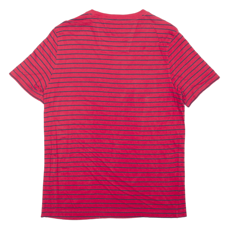 NAUTICA Striped T-Shirt Red Short Sleeve Mens S