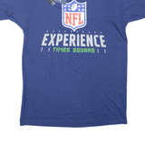 FANATICS NFL Times Square USA T-Shirt Blue Short Sleeve Mens S