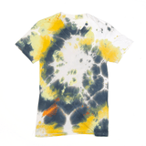 DIP T-Shirt Yellow V-Neck Short Sleeve Tie Dye Mens S