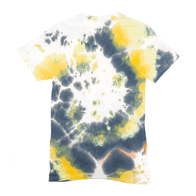 DIP T-Shirt Yellow V-Neck Short Sleeve Tie Dye Mens S