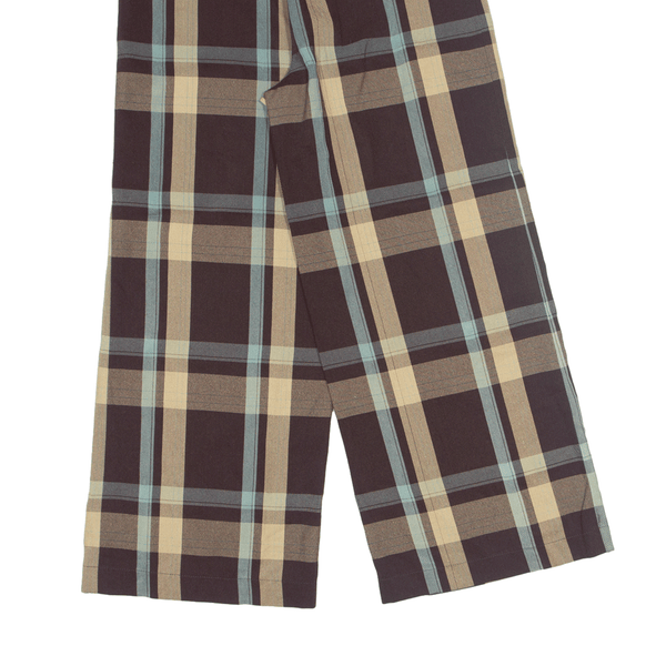 Womens Trousers  Etro CHECK TAILORED TROUSERS Brown  Steenrasko