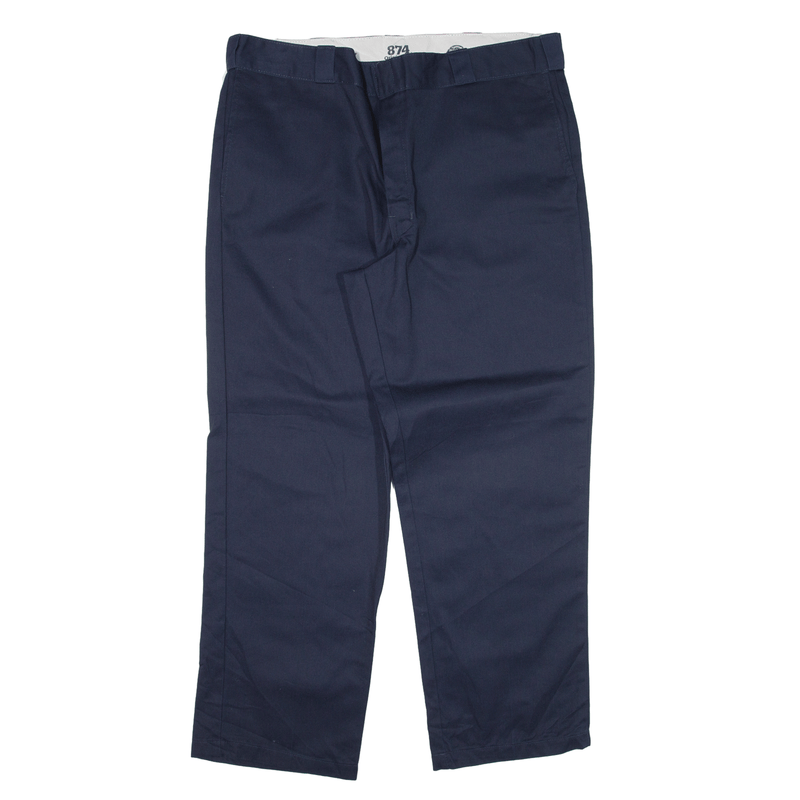 DICKIES 874 Workwear Trousers Blue Regular Straight Mens W40 L30
