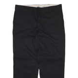 DICKIES Workwear Trousers Black Regular Straight Mens W38 L30