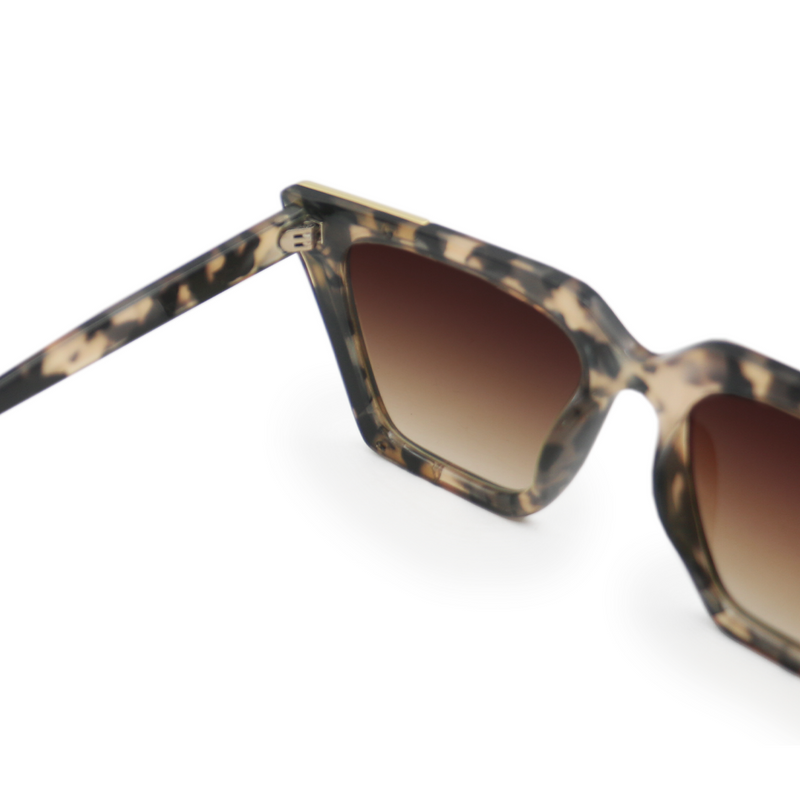 Tortoise geometric cat-eye sunglasses | The CEO Sustainable Tortoise Sunglasses | Tortoise Sunnies | TopFoxx