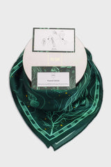 SEAHORSE silk scarf
