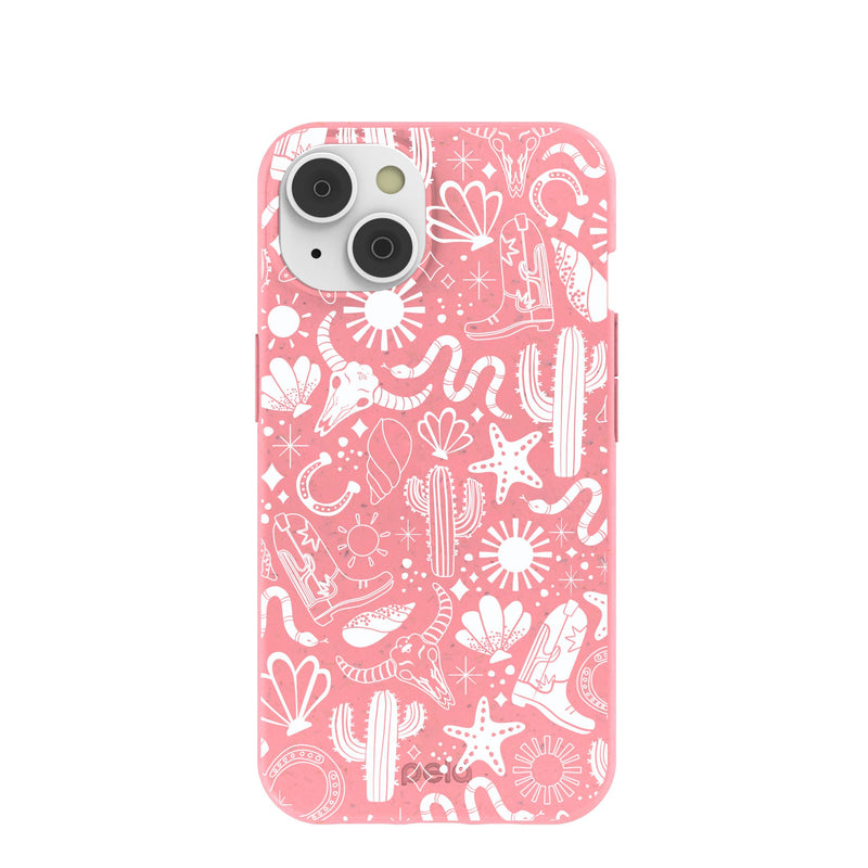 Bubblegum Pink Coastal Rodeo iPhone 14 Case