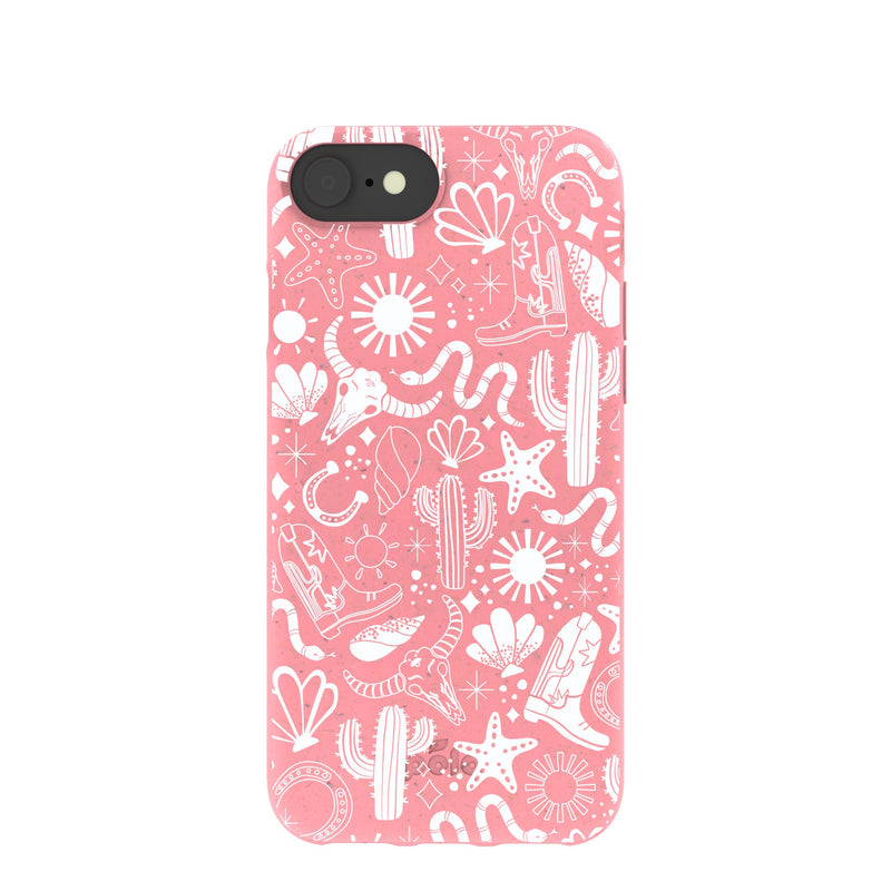 Bubblegum Pink Coastal Rodeo iPhone 6/6s/7/8/SE Case