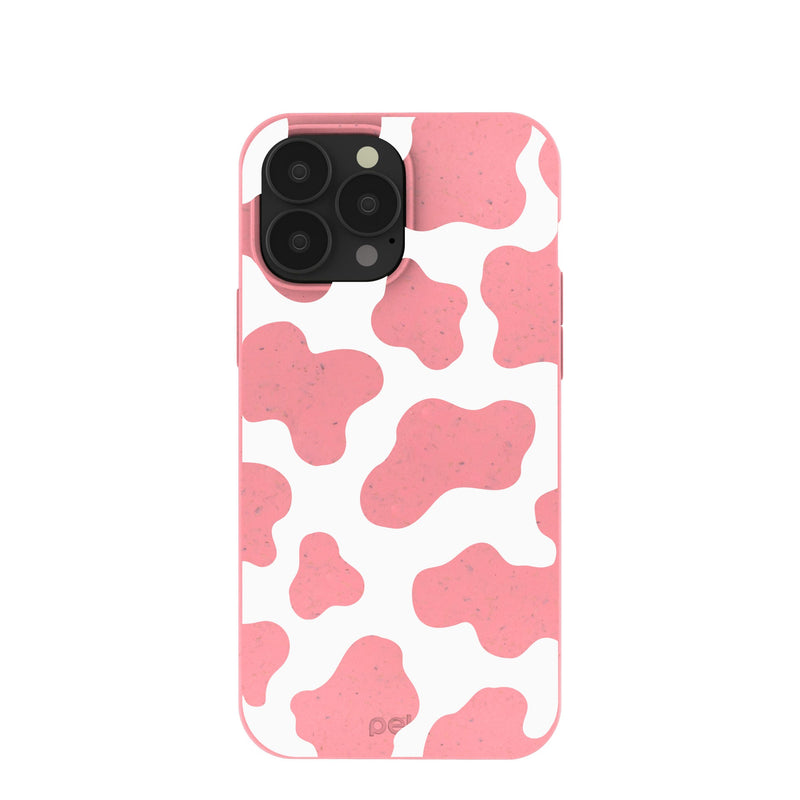 Bubblegum Pink Cow iPhone 13 Pro Max Case
