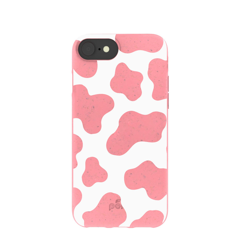 Bubblegum Pink Cow iPhone 6/6s/7/8/SE Case