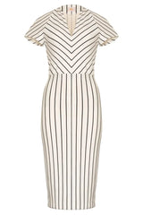 Camille Dress (White and Black)