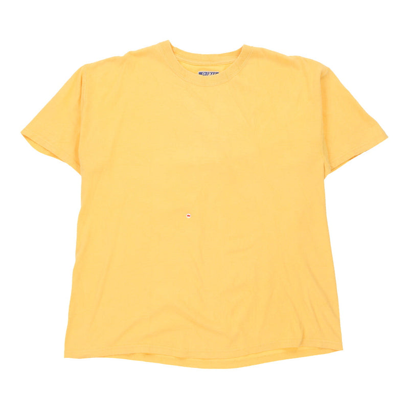 Vintage Russell Athletic T-Shirt - Large Yellow Cotton - Thrifted.com