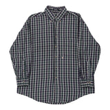 Vintage Roundtree & Yorke Check Shirt - XL Blue Cotton - Thrifted.com