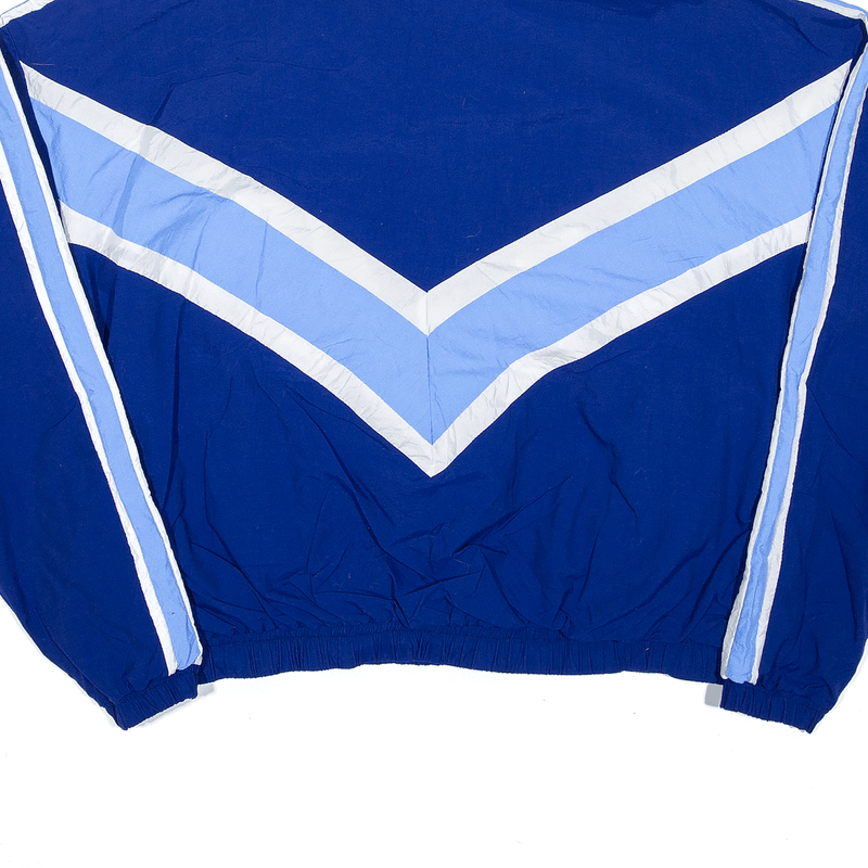 Vintage 3/4 Zip Pull Over 'Karen' Jacket Blue 70s Colourblock Track Womens L