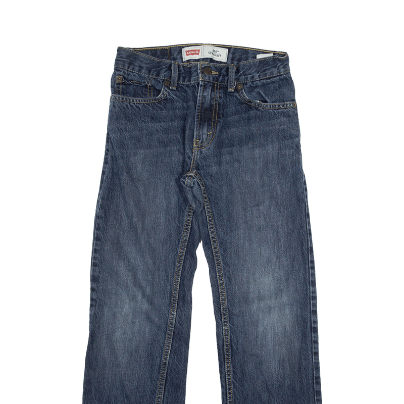 LEVI'S 505 Jeans Blue Denim Regular Straight Boys W24 L26