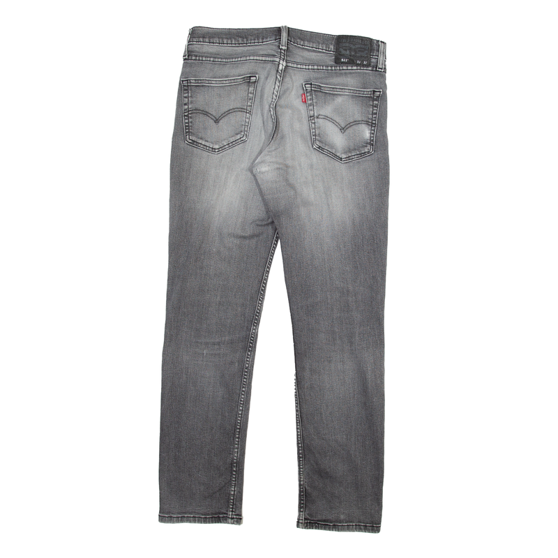 LEVI'S 511 Jeans Grey Denim Skinny Straight Mens W33 L32