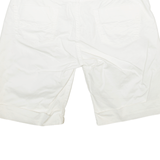 WAMPUM Casual Shorts White Regular Womens M W30