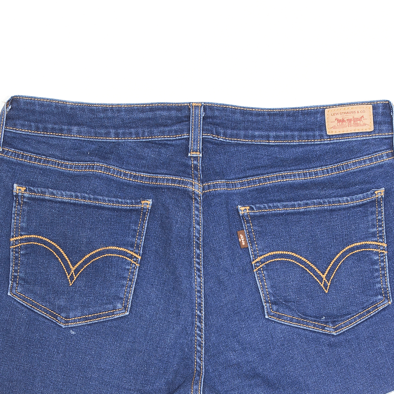 LEVI'S 535 Denim Blue Regular Cut-Off Shorts Womens M W32