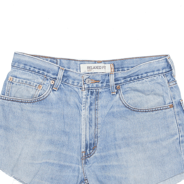 LEVI'S 550 Blue Regular Cut-Off Shorts Womens M W34