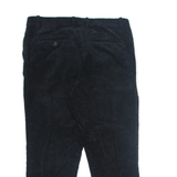 323 TAG Corduroy Trousers Black Regular Straight Womens W33 L25